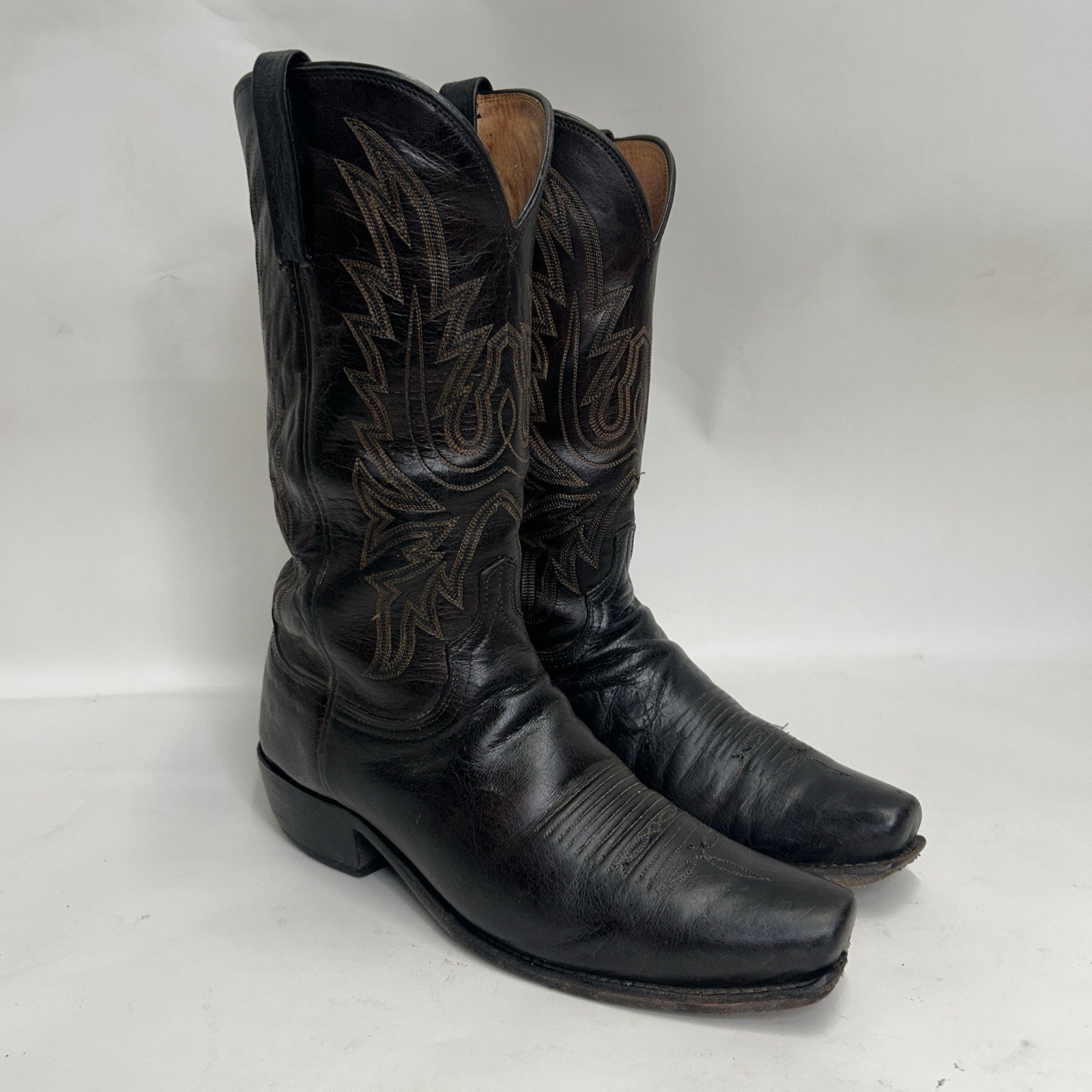 Lucchese Crayton Mad Dog Western Cowboy Boots “Dark Brown” 15567 Men’s 9.5ee